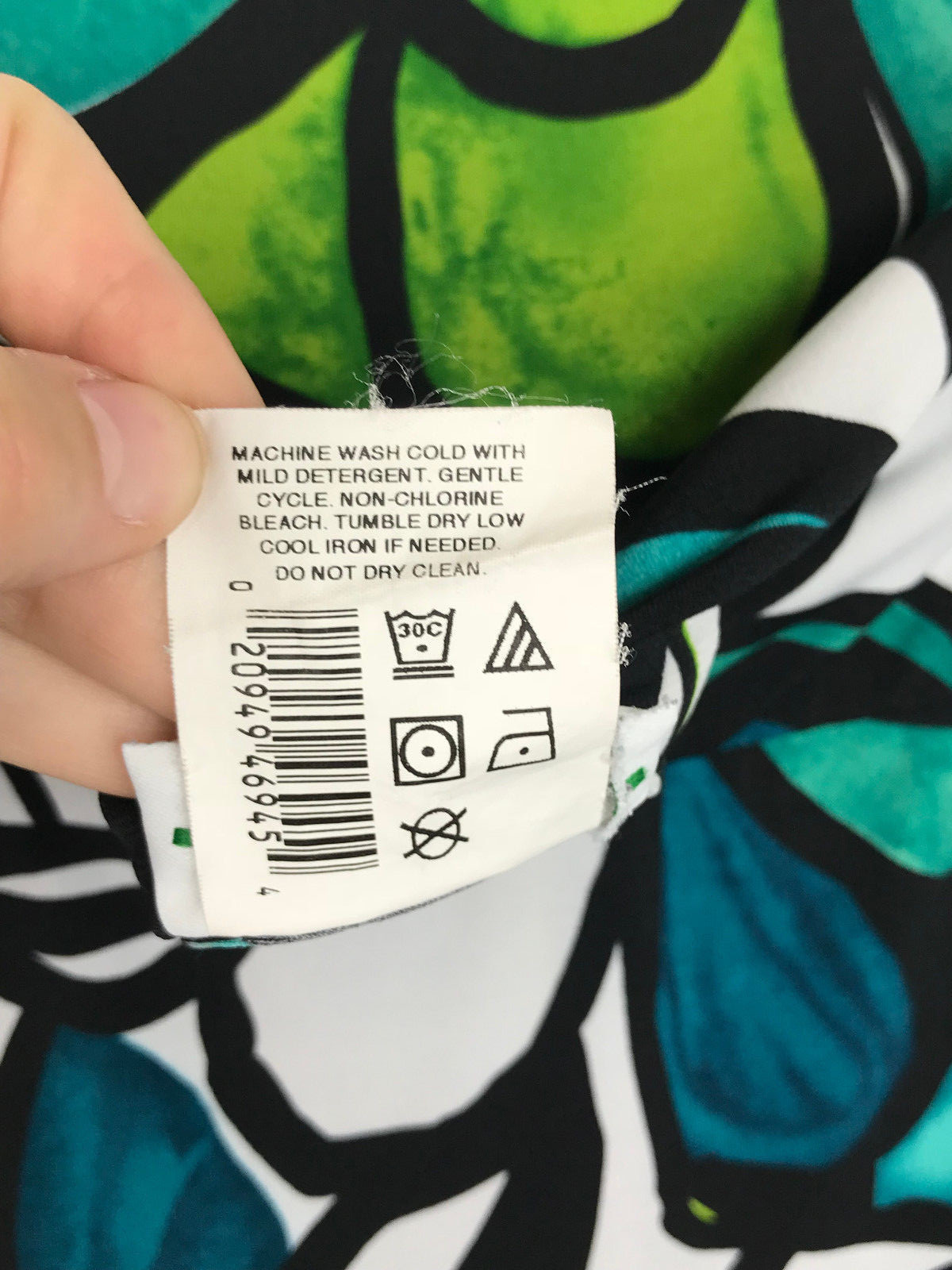 Motherhood Maternity Womens size XL Black Green Teal Stretchy Floral Print Skirt