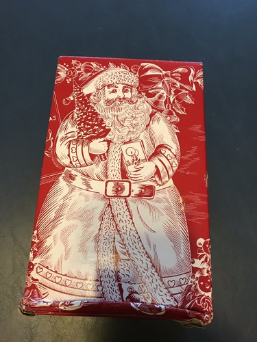 Avon Christmas With Santa Porcelain Doll 1989 w/box and Stand