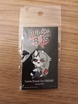 Helluva Boss Loona knows you FREAKS Enamel Pin Vivziepop Hazbin Hotel
