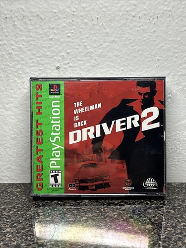 Driver 2 PS1 PlayStation 1 Black Label - Game & Case Manual