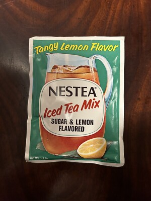 Unopened 1960 s Nestle Nestea Instant Ice Tea Mix Sugar Lemon NOS Sealed