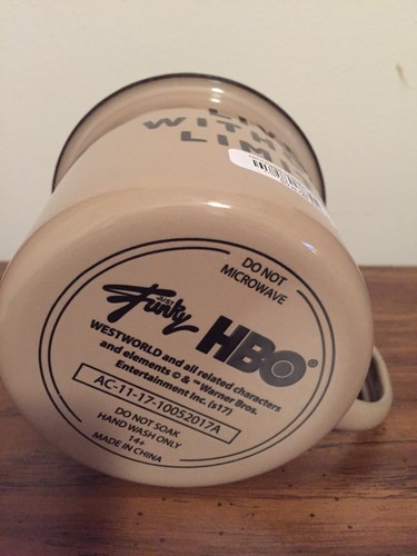 Westworld Camper Tin Mug NIB Live Without Limits FUNKO HBO