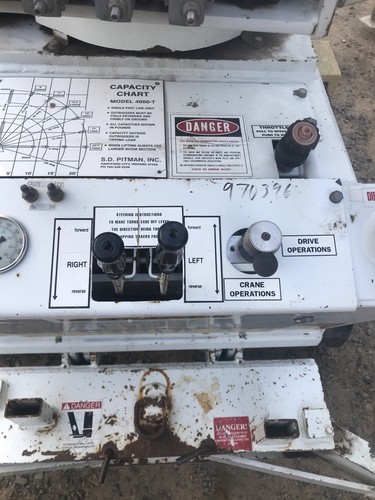2000 PITMAN PANTHER 4000T RUBBER TRACK BACK YARD DIGGER DERRICK MINI CRANE