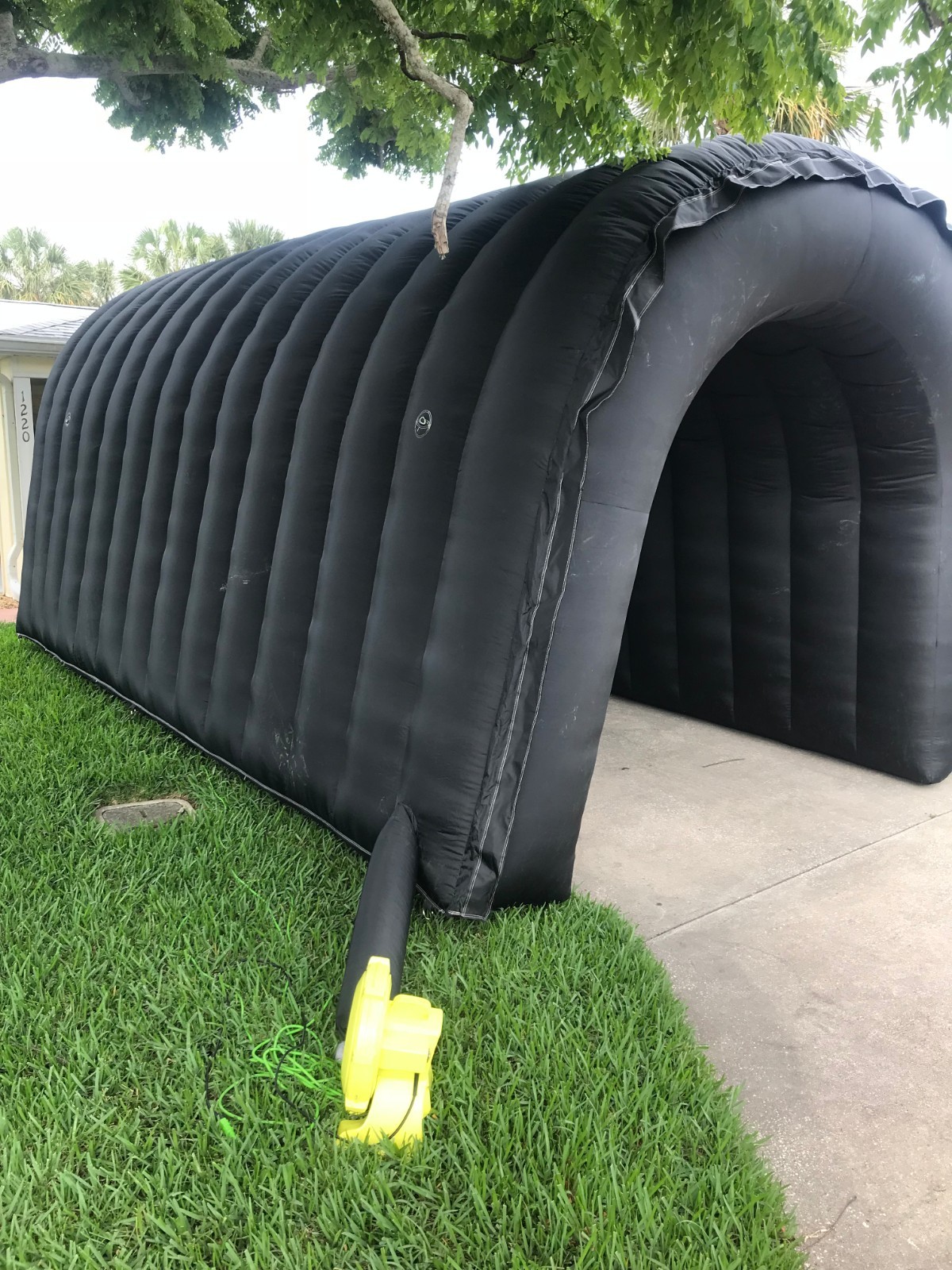 football blow up entrance tunnel and helmet