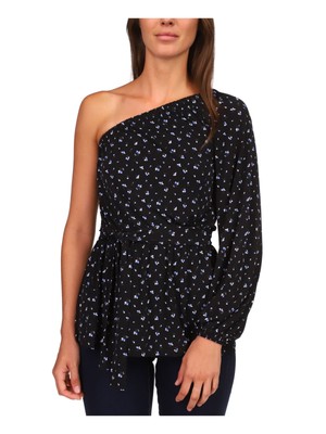 

MICHAEL KORS Женский топ-туника Black Tie с длинными рукавами Petites P\L, Черный