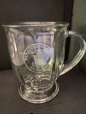 Anchor Hocking Washington And Lee University Glass Mug Vintage