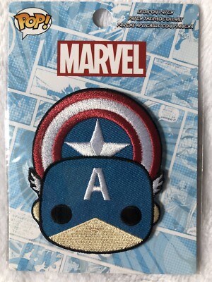 Loungefly Official Pop! Marvel Captain America Iron On Patch Embroidered New 3''