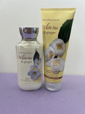 Bath And Body Works White Tea And Ginger Set Of 3 Products