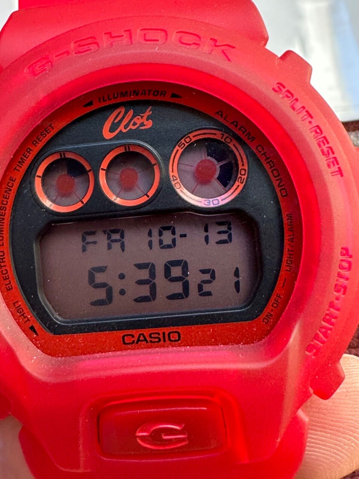 Casio G-Shock x Clot Red Jelly dw-6900 Limited Edition Watch Casio G-Shock x Clot Red Jelly dw-6900 Limited Edition Watch