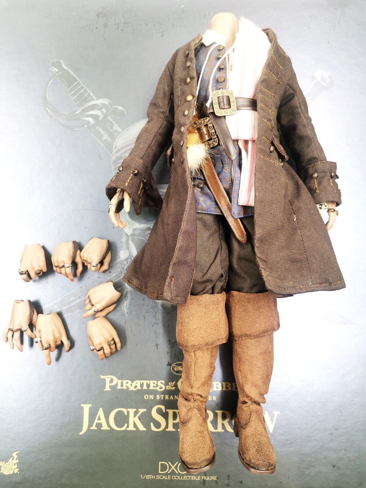 1/6 Body Hands Pirates of the Caribbean Captain Jack Sparrow 1/6 Body Hands Pirates of the Caribbean Captain Jack Sparrow