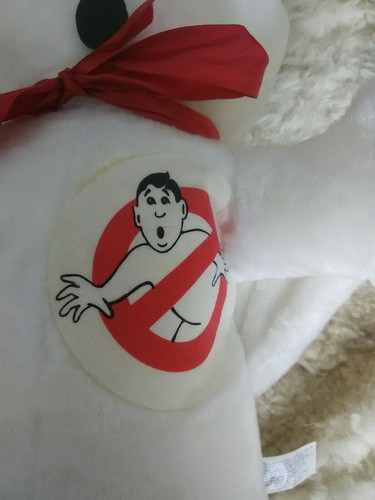 Vintage GHOSTBUSTERS RARE White Stuffed Plush Toy A-1 Novelty 1984 People Buster