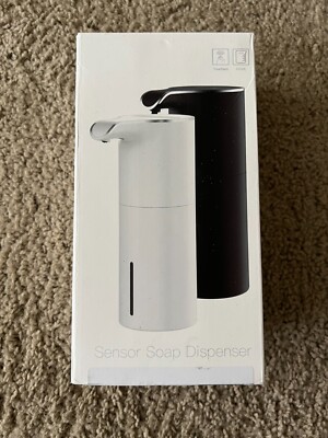 YIKHOM Automatic Liquid Soap Dispenser, 15.37oz/450ml - Touchless - White - NEW