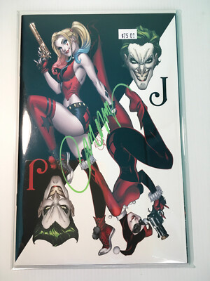 Harley Quinn's Villian of the Year #1 D  signed COA J. Scott Campbell /1500