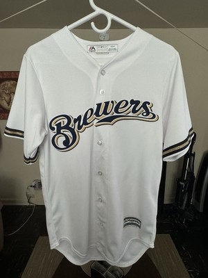 Majestic Cool Base Milwaukee Brewers Jersey Size Small - PERFECT CONDITION