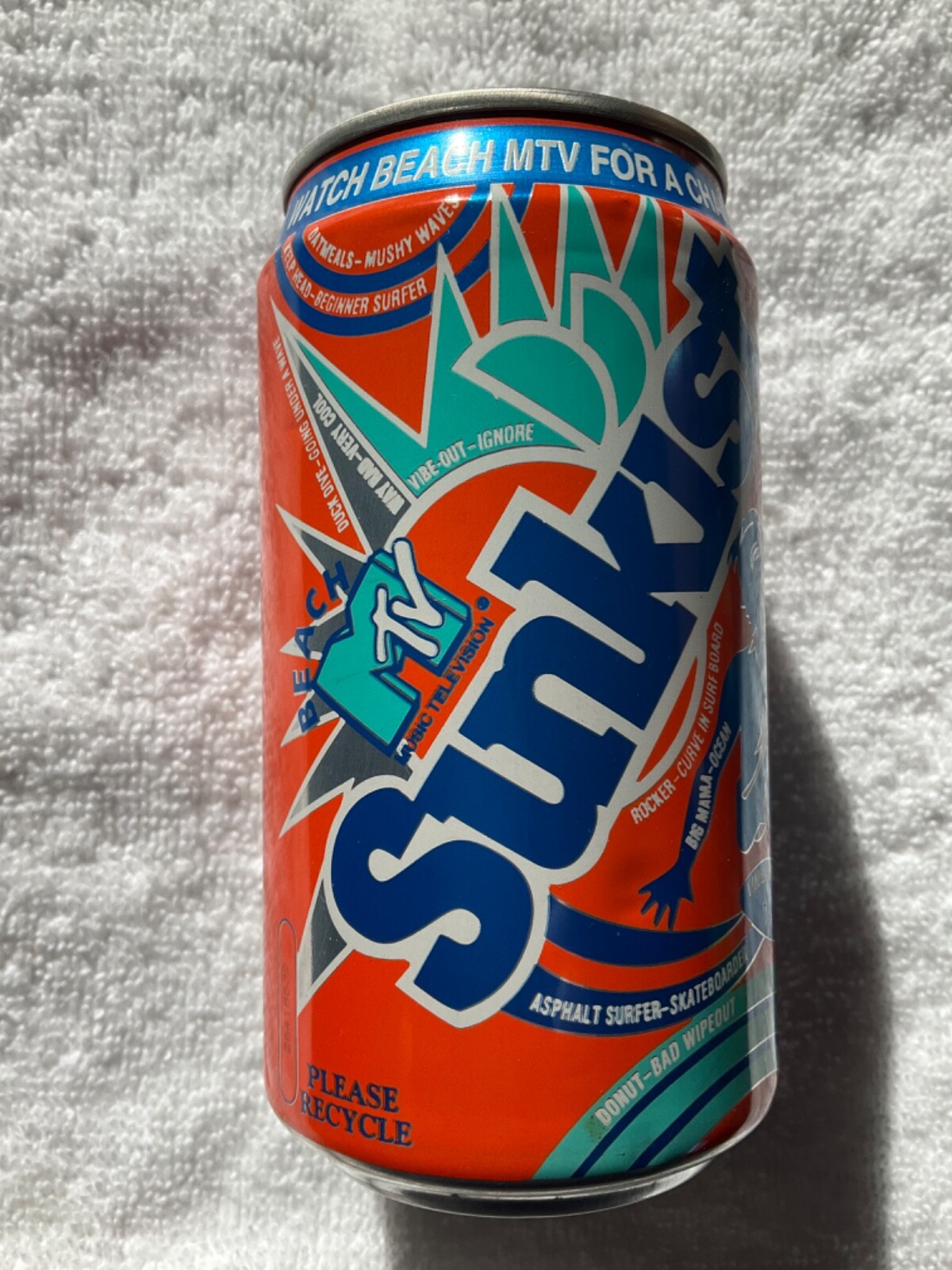 Vintage Sunkist MTV Beach Bash Soda Can | eBay