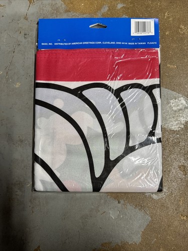 Vintage American Greetings 28" x 40" SANTA Holiday Decorative Outdoor Yard Flag 