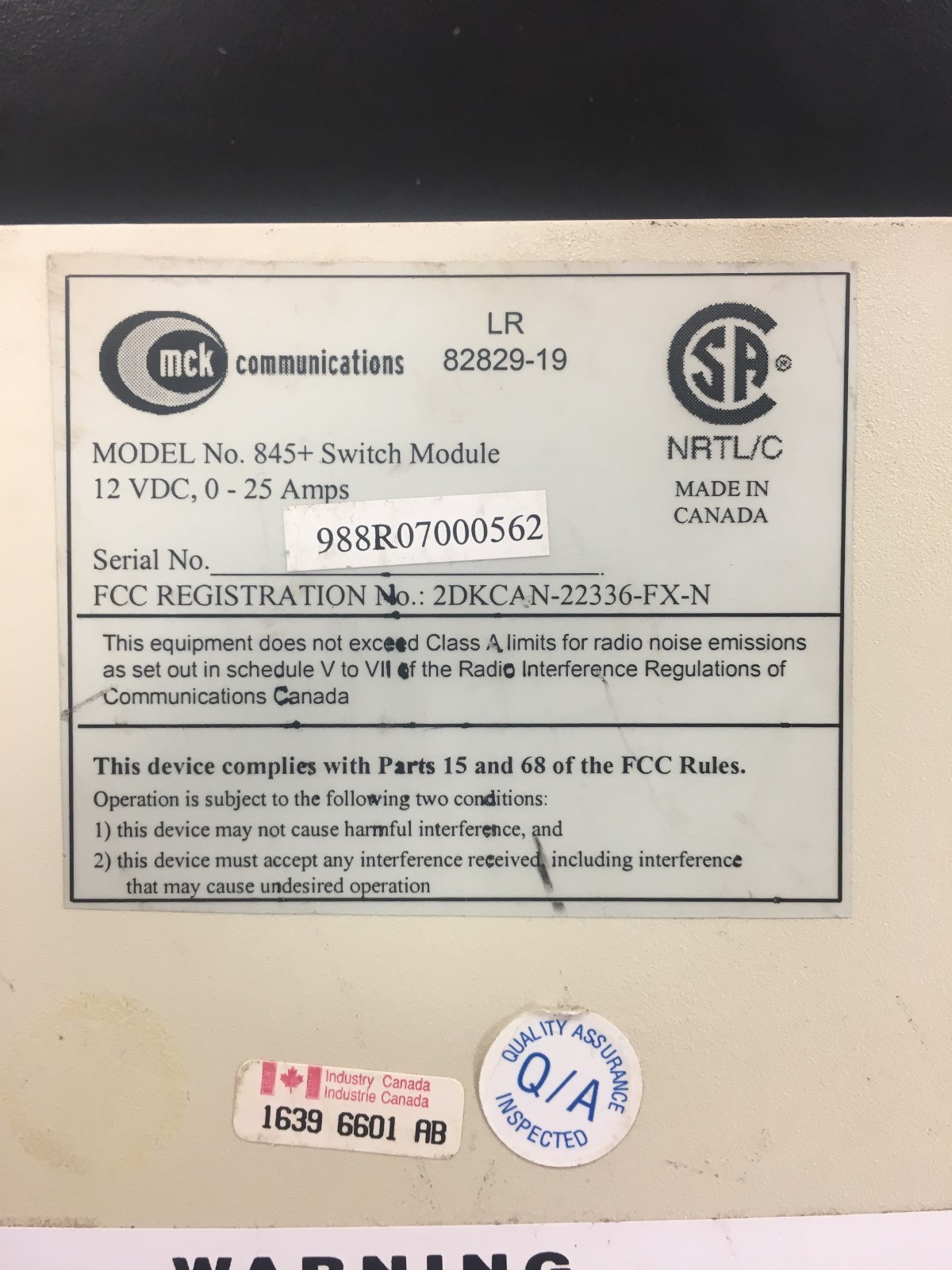 Lucent Definity Extender 845 Switch Module - 1100