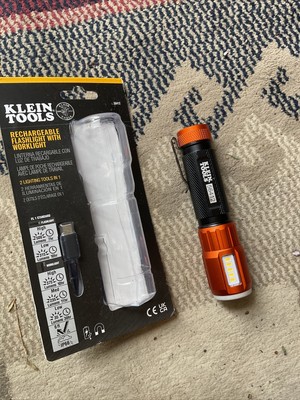 Klein Tools 56412 Rechargeable Flashlight with Worklight