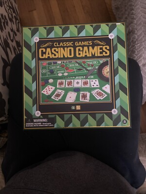 4 Classic Casino Games Roulette Craps BlackJack Holdem 2 Felt Mats New Gift See!