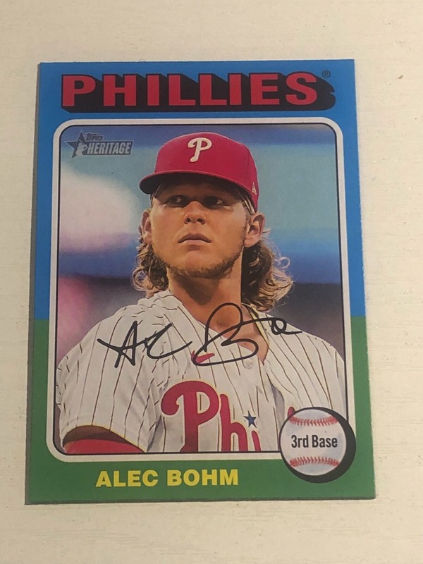 TOPPS MLBカード DEFINITIVE COLLECTION ALEC BOHM PHILADELPHIA PHILLIES 27/50 #DRA-AB2 送料無料 中古 IT1 Amazon.com: 2021 Topps Alec Bohm #277 Philadelphia Phillies