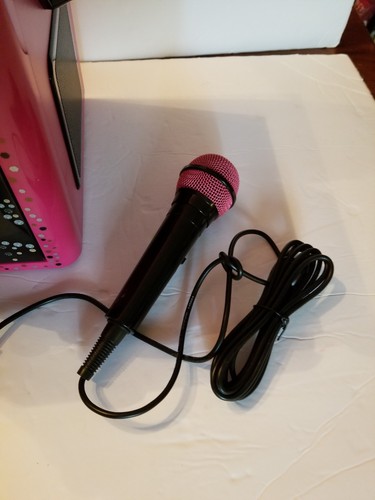 Jem & the Holograms Flashing Disco Ball Karaoke Machine with Microphone EUC