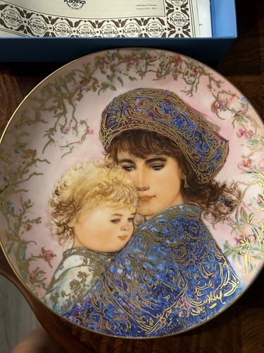 Edna Hibel Limited edition Mother's Day collector plates. 9 Plates