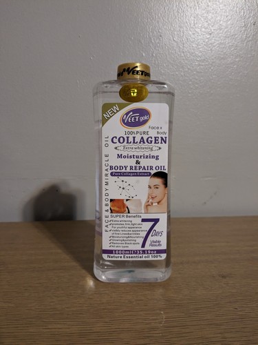 Veet gold collagen face and body corrector oil