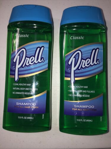 Prell Original Rinse Clean Shampoo All Hair Types 13.5 Fl Oz Each