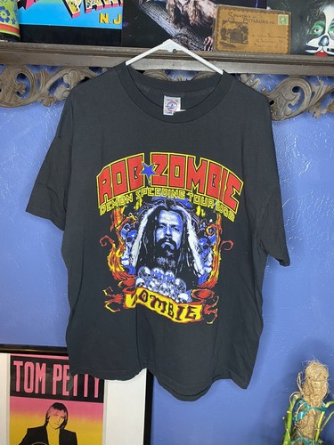 ROB ZOMBIE vintage band tee shirt 墨黒 ROB ZOMBIE vintage band tee shirt 墨黒（Vintage 90's Rob