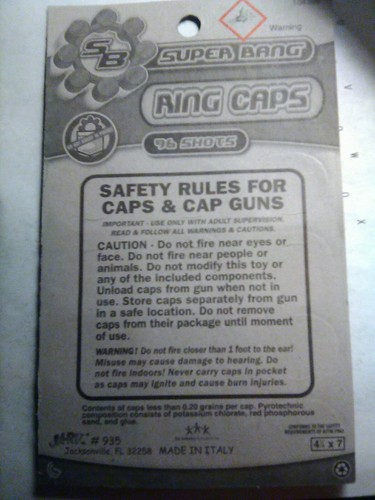 2 packs of ring caps 94 shot