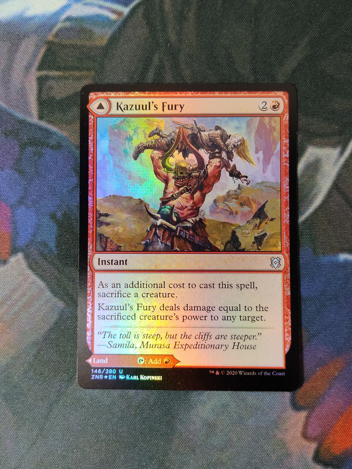 Kazuul's Fury - Foil | Zendikar Rising | % Off 2+* | NM
