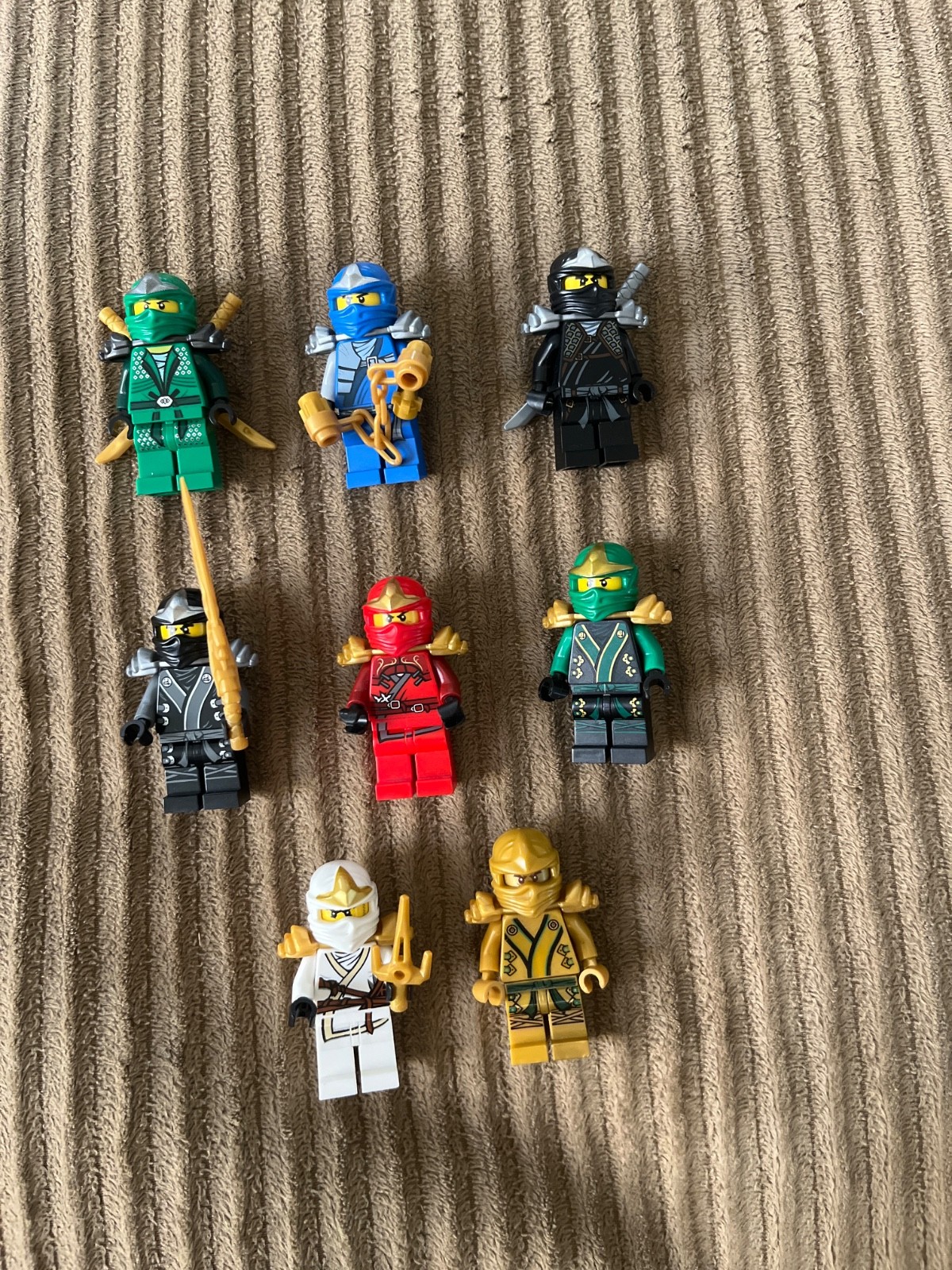 LEGO Ninjago ZX Minifigures lot of 8 With Accessories See