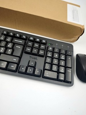 Trust YMO II Wireless Keyboard AND Mouse Black Used Keyboard Dock