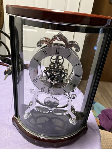 Bulova B2026  Skeleton Desk Clock