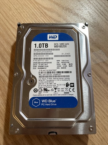 Western Digital Blue 1TB 7200RPM 64MB - Hard Drive