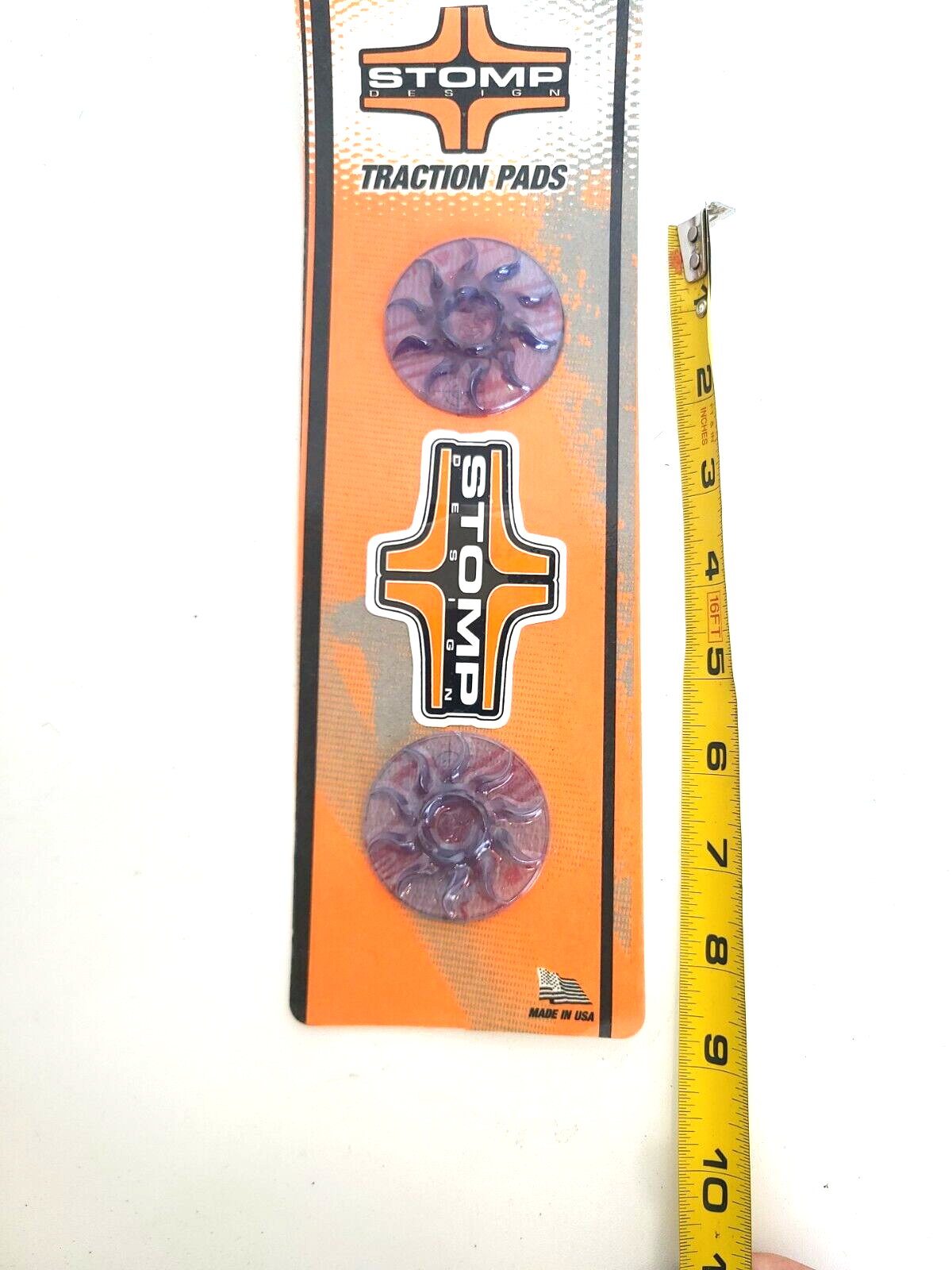 Stomp Design ~ Snowboard Traction Pads ~ Sun Design ~ Vintage ~ Made in USA