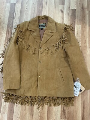 Excelled Leather Western Coat With Fringe! XL! New! Make an offer!