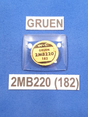 Vtg GRUEN Model ''2MB220 (182)'' Mineral Watch Glass Crystal Replacement Piece NOS