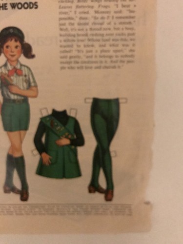 Betsy McCall Mag. Paper Doll, Betsy McCall Girl Scout in the Woods, Sept. 1973