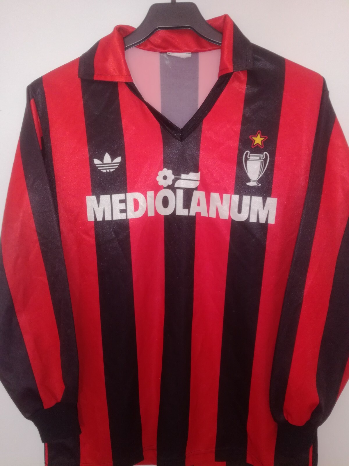 ウェア ADIDAS 1990/1991 AC MILAN  JERSEY 1990-92 AC Milan adidas 1/4 Zip Drill Top - 4/10 - (XL)