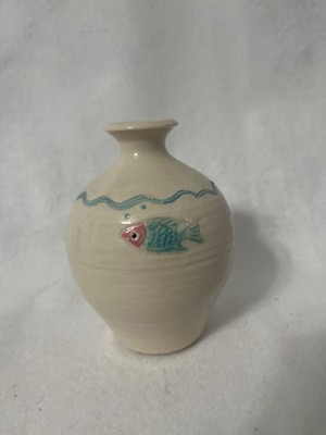 C. K. JORDAN POTTERY, SIGNED BY ARTIST, SMALL 5 INCH JUG