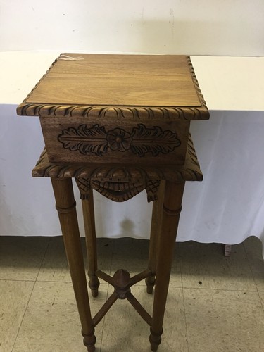 Victorian Carved Hand Made Mahogany Wood Table Stand