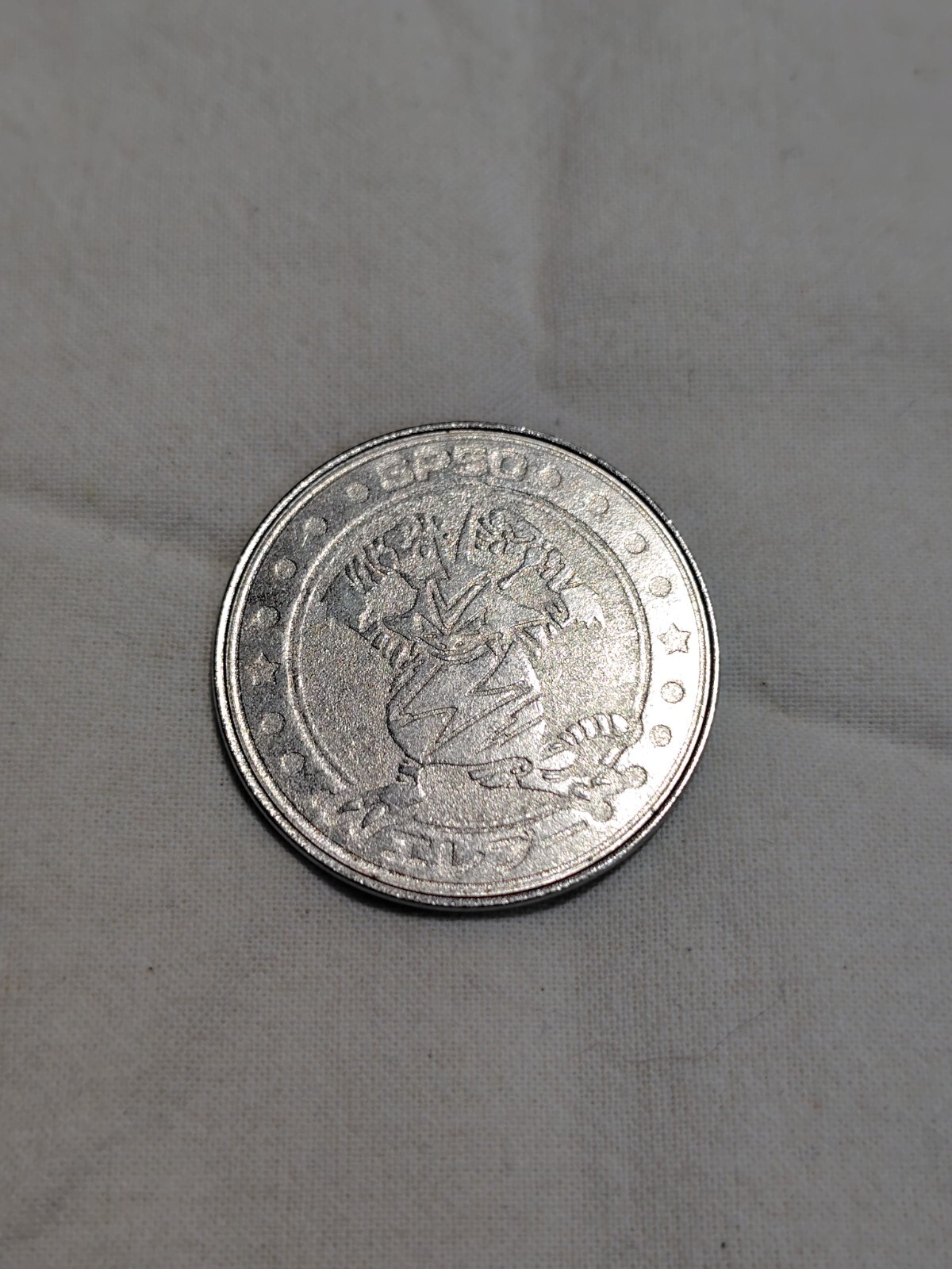 Electabuzz Toy Coin Pokemon Metal Battle medal Meiji