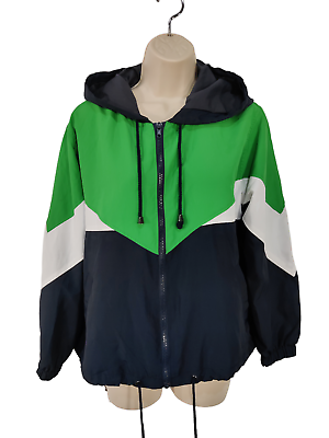 Topshop colour hot sale block windbreaker jacket