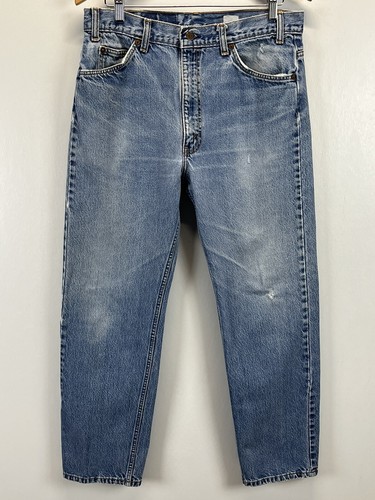 Mens Vintage Levi's 505 Jeans Sz 36 X 30 100% Cotton Light
