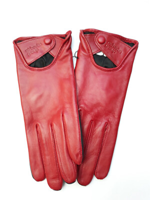 AIR BERLIN Airline Handschuhe Damen Kabine Crew Nappaleder Grösse 6 *NEU*