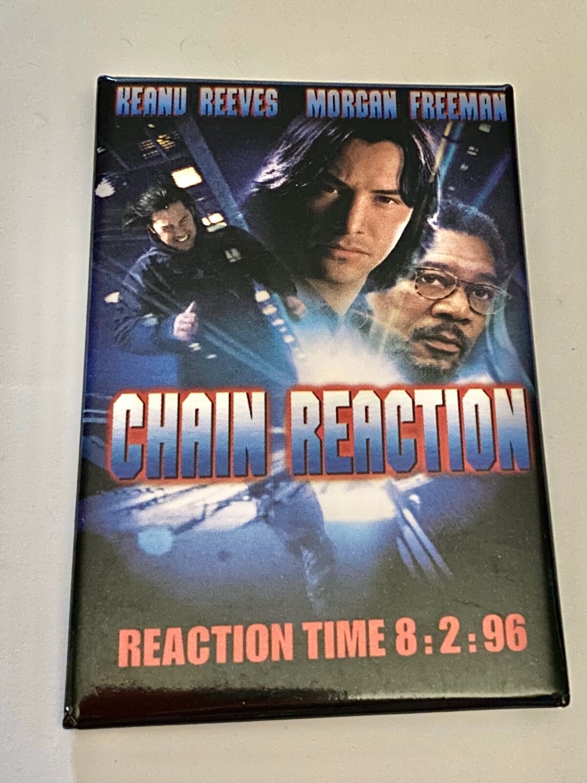 (未使用･未開封品)　Chain Reaction (1996 Film) lok26k6 Vintage 1996 CHAIN REACTION Movie-Keanu Reeves, Morgan