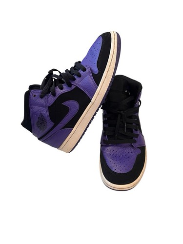 Nike Air Jordan 1 ブラック/パープル Nike Air Jordan 1 Mid 