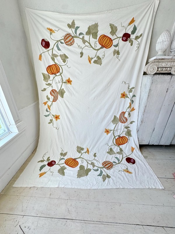 108X 78 Thanksgiving Autumn Tablecloth pumpkins Halloween bed cover curtain