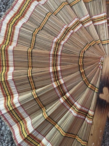 Vintage Bamboo Round Open/close Fan